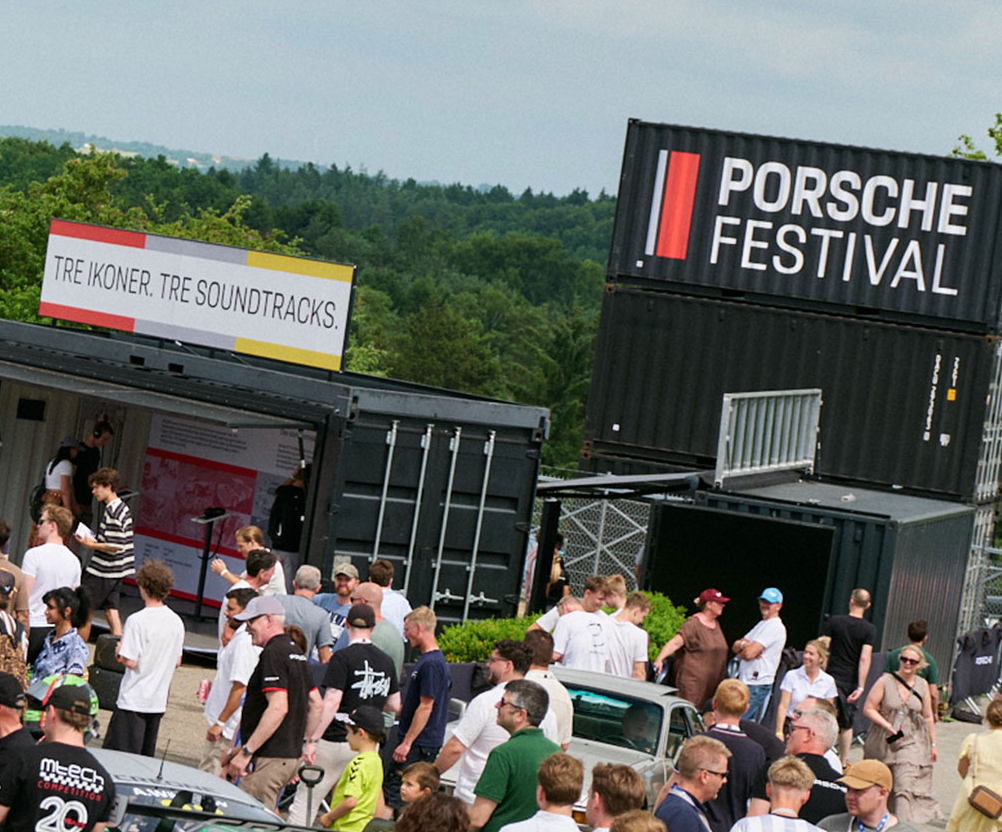 Porsche Festival event print and environmental graphics