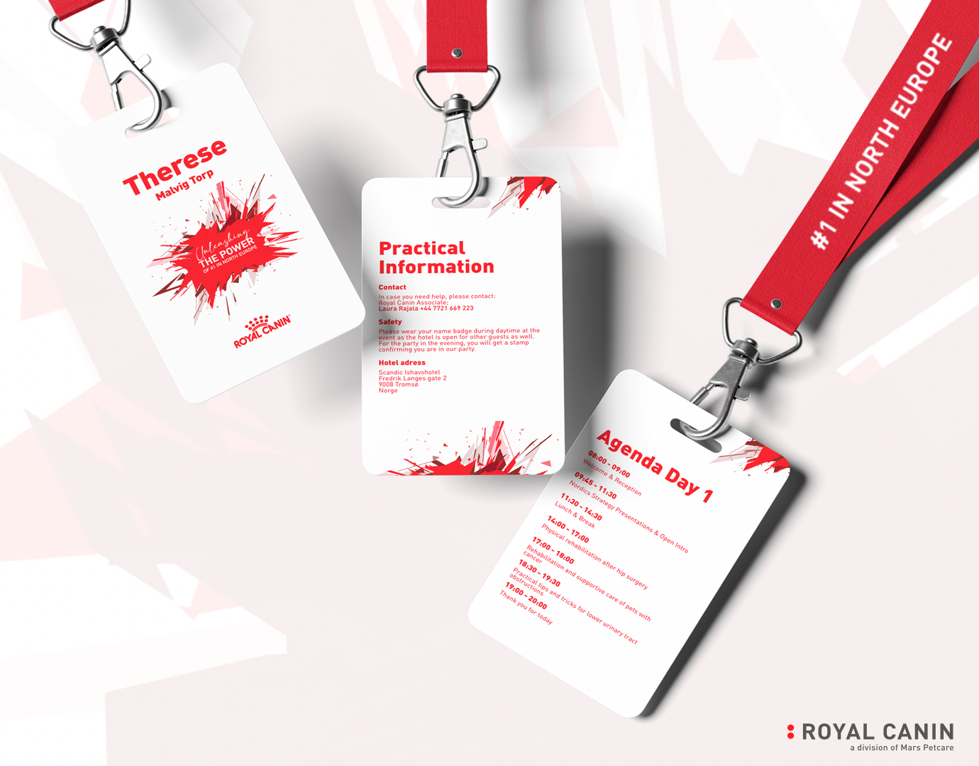 Royal Canin conference print and environmental graphics