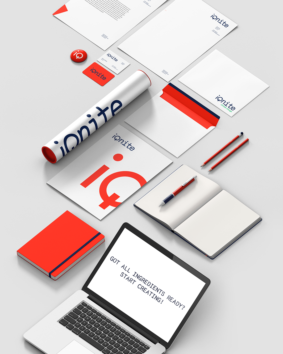 Iqnite Climate Challenge brand identity and web design